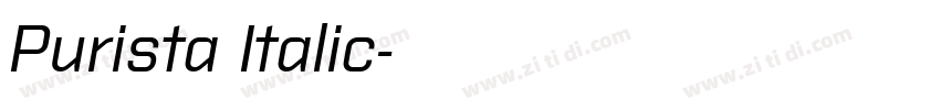 Purista Italic字体转换